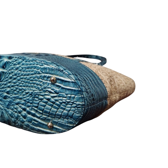 Brahmin Bowie Tote Croc Embossed Leather Great Condition - Picture 5 of 11